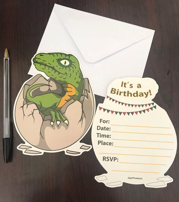dinosaur party invitation