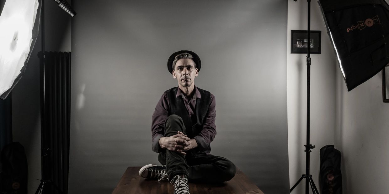 Self Portrait taken in the studio, ready to increase your presence, book your high-impact headshots