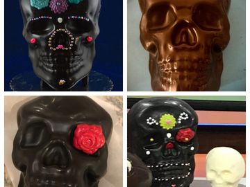 Sugar skull, candy skull, calavera, day of dead, dia de los muertos, skull, skulls