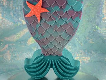 Mermaid, mermaid tail, starfish, candy pinata, kaboom chocolaka, birthday cake, birthday gift, 