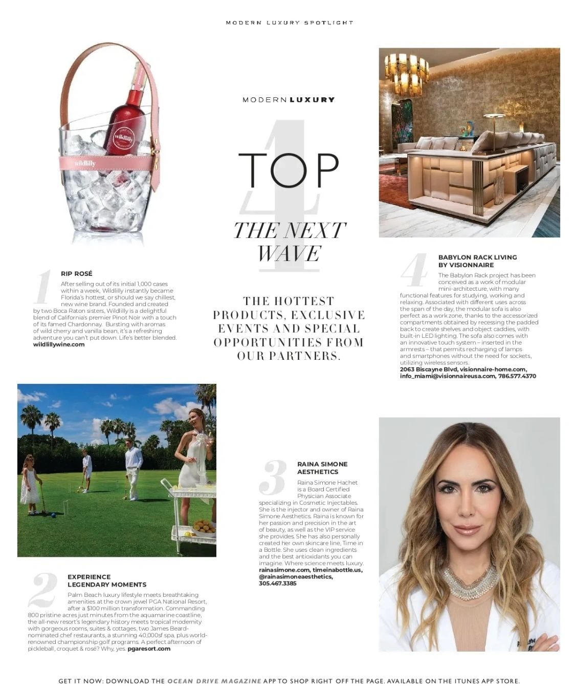 Featured in Ocean Drive Magazine’s Top 