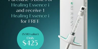 Rejuran Healing Essence i promotional offer with free box on purchase of five.
