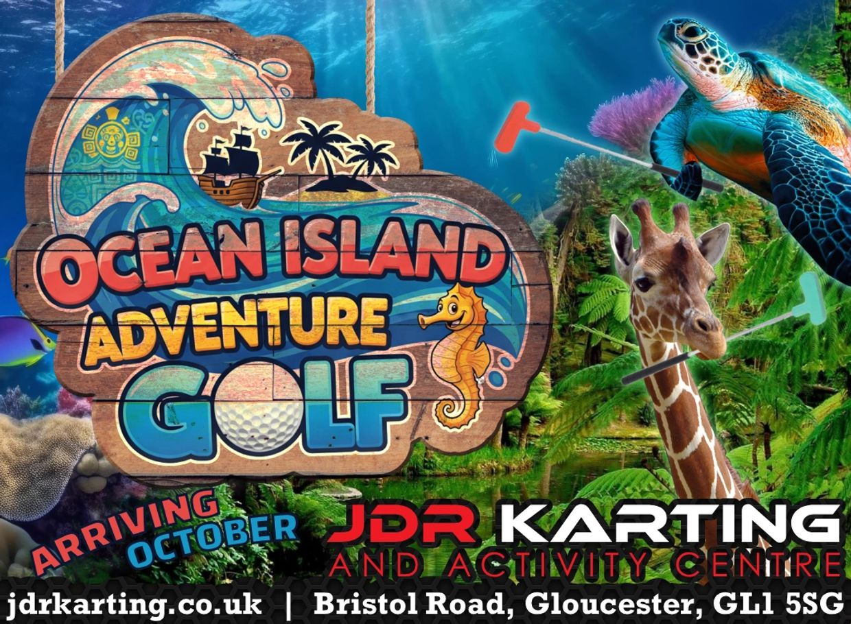 Ocean Island Adventure Golf a crazy golf course in JDR Karting Gloucester