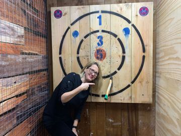 Axe throwing at Axe Play Gloucester