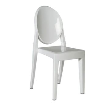 White Ghost Chairs 