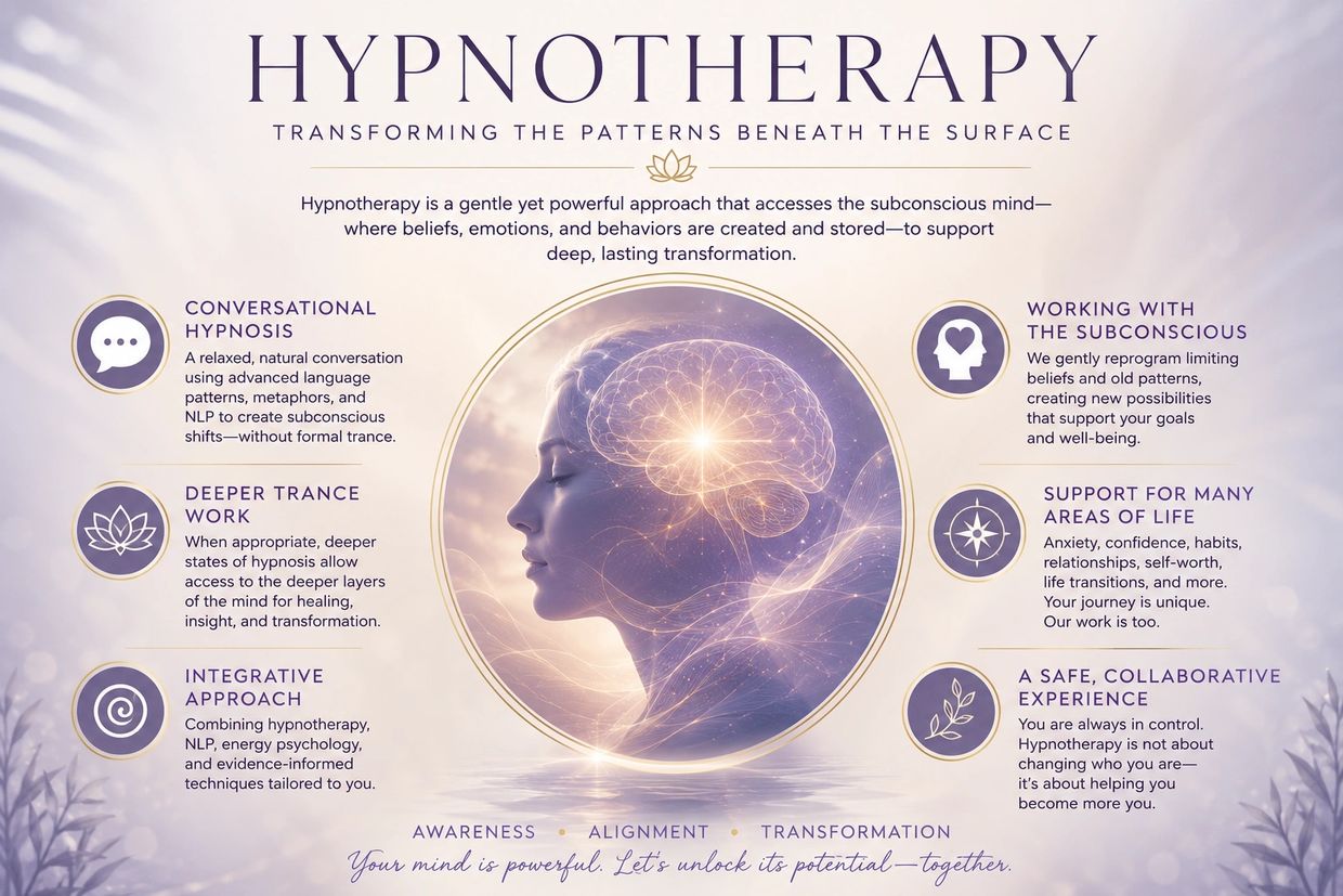 Overview of hypnotherapy benefits and approaches.
