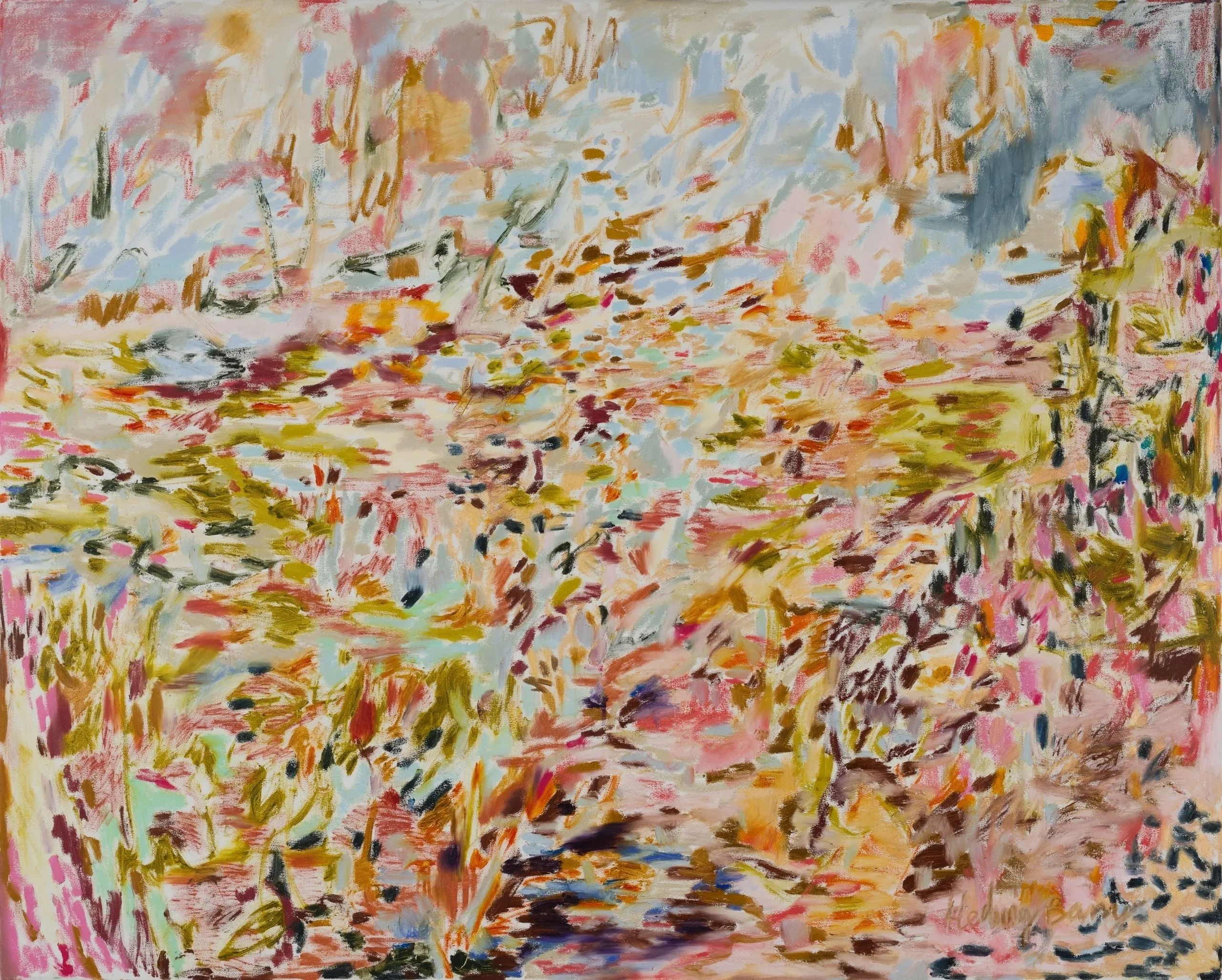 Hedwig Barry 
Perceptual Span 2: Focal Area, 2024
140 x 175 cm | 55 x  69 Inches
Oil on canvas
