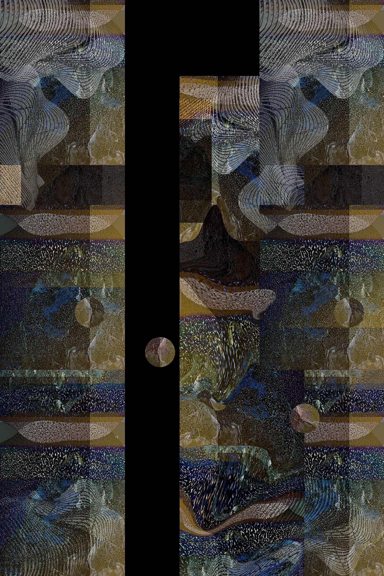 Photomontage by Marvin Berk exploring my view of historic and futuristic Earth