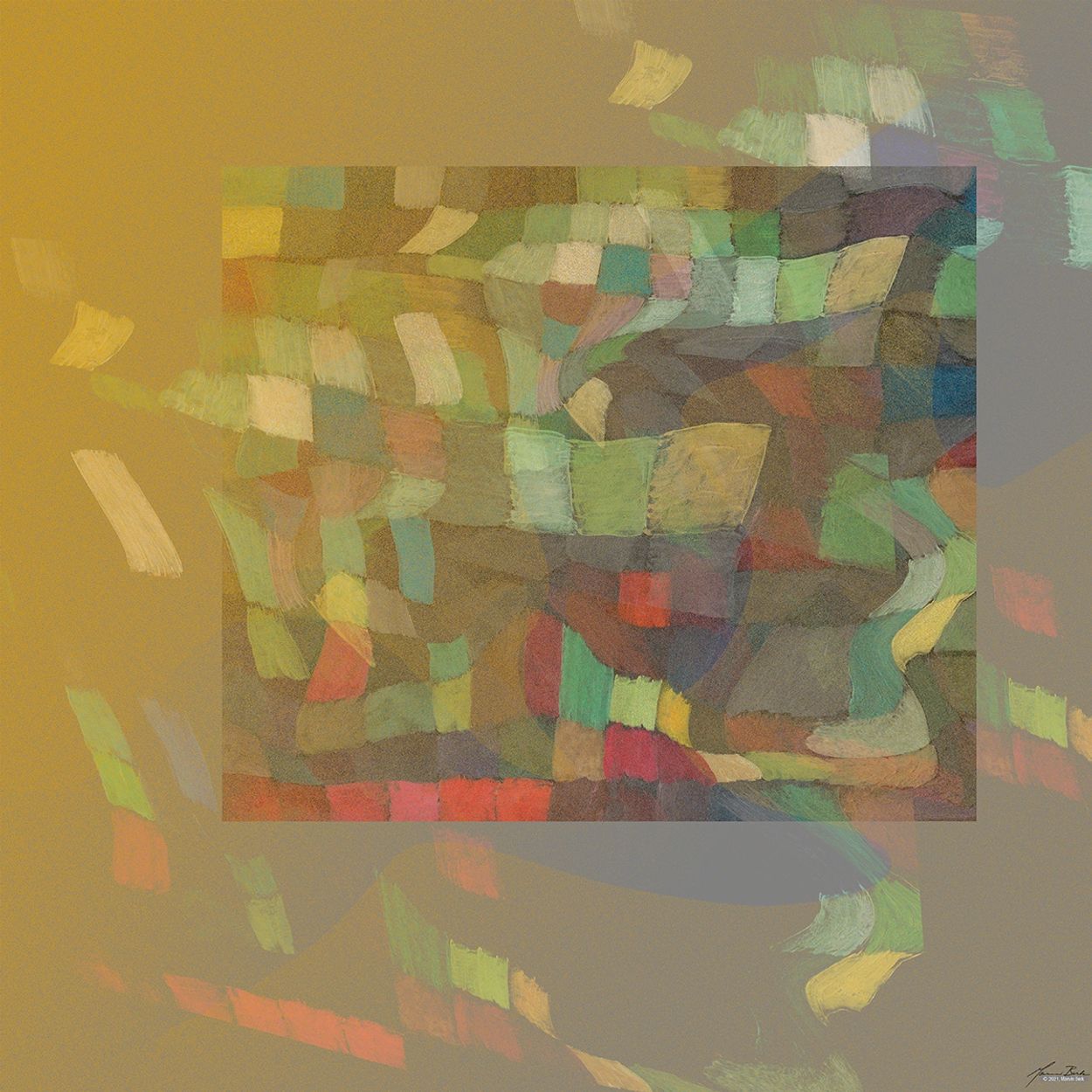 Photomontage digital Collage by Marvin Berk. Inspired by Paul Klee.Inspired by Paul Klee. 