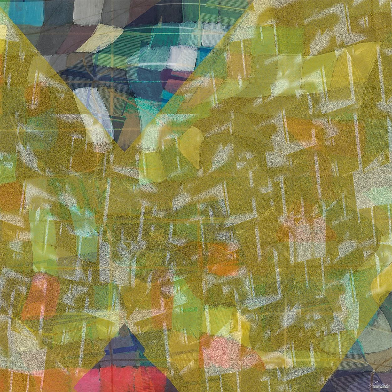 Photomontage digital Collage by Marvin Berk. Inspired by Paul Klee.Inspired by Paul Klee. 