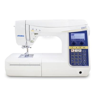 A Juki DX7 computerized sewing machine.