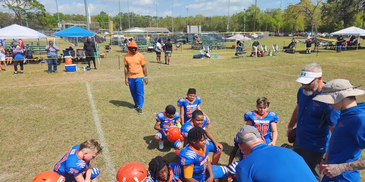 West Orange Spartans in Winter Garden Youth Football Game Preparation