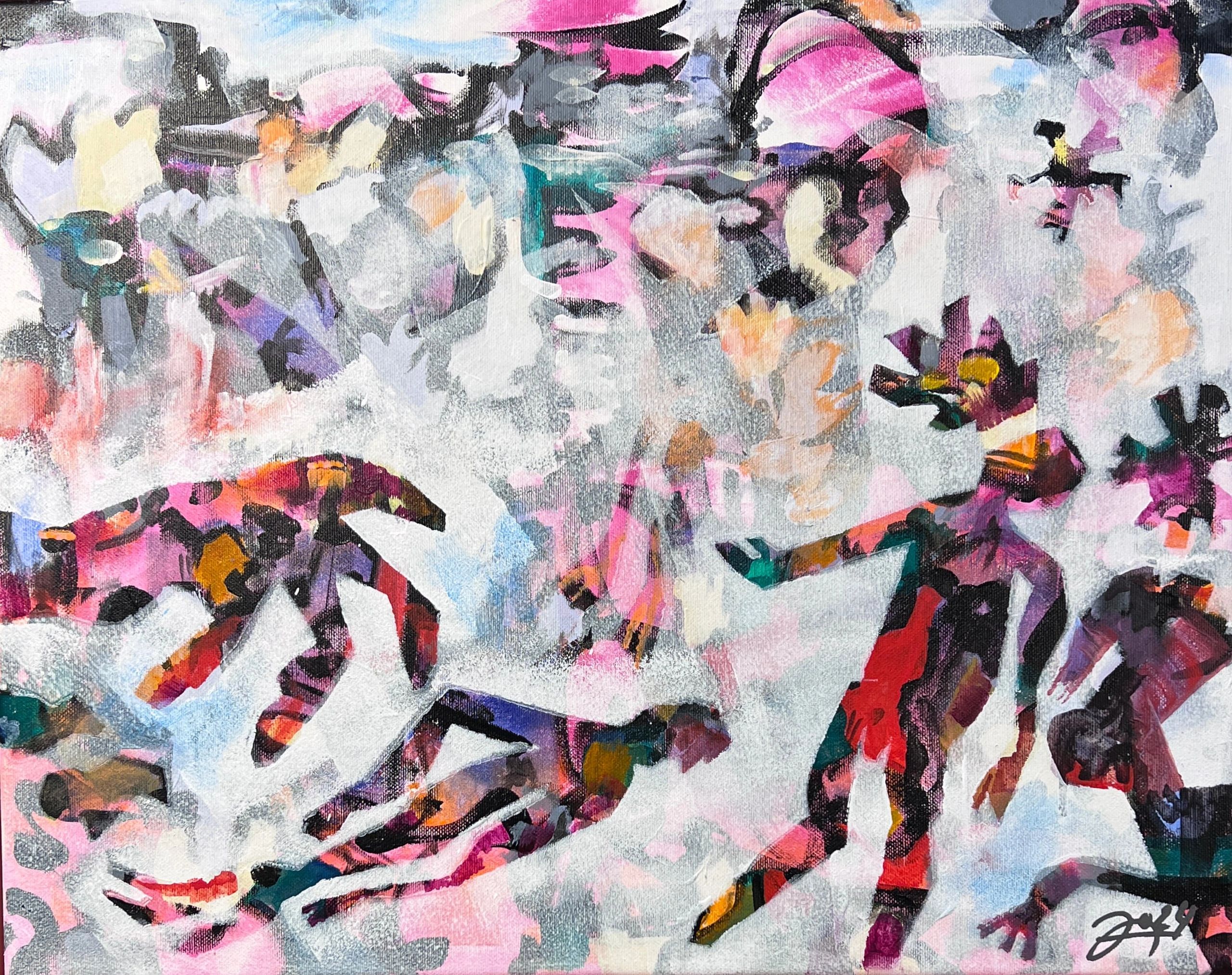Expressionist painting about dying