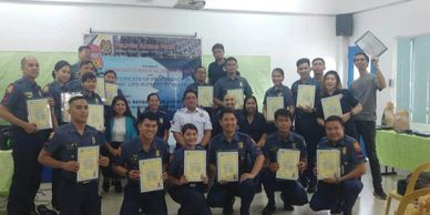 EMS NC II Trainees under TWSP Batch 6 from Philippine National Police Graduation ceremony