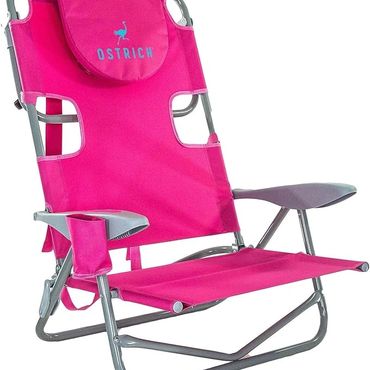 multi-functional summer chair pink ostrich