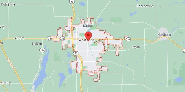 Where we are located: West Bend