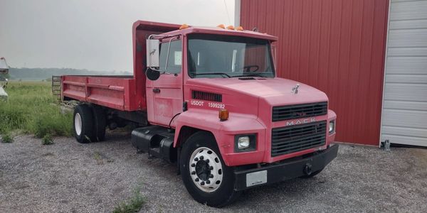 A picture of one of our main landscape dump trucks.