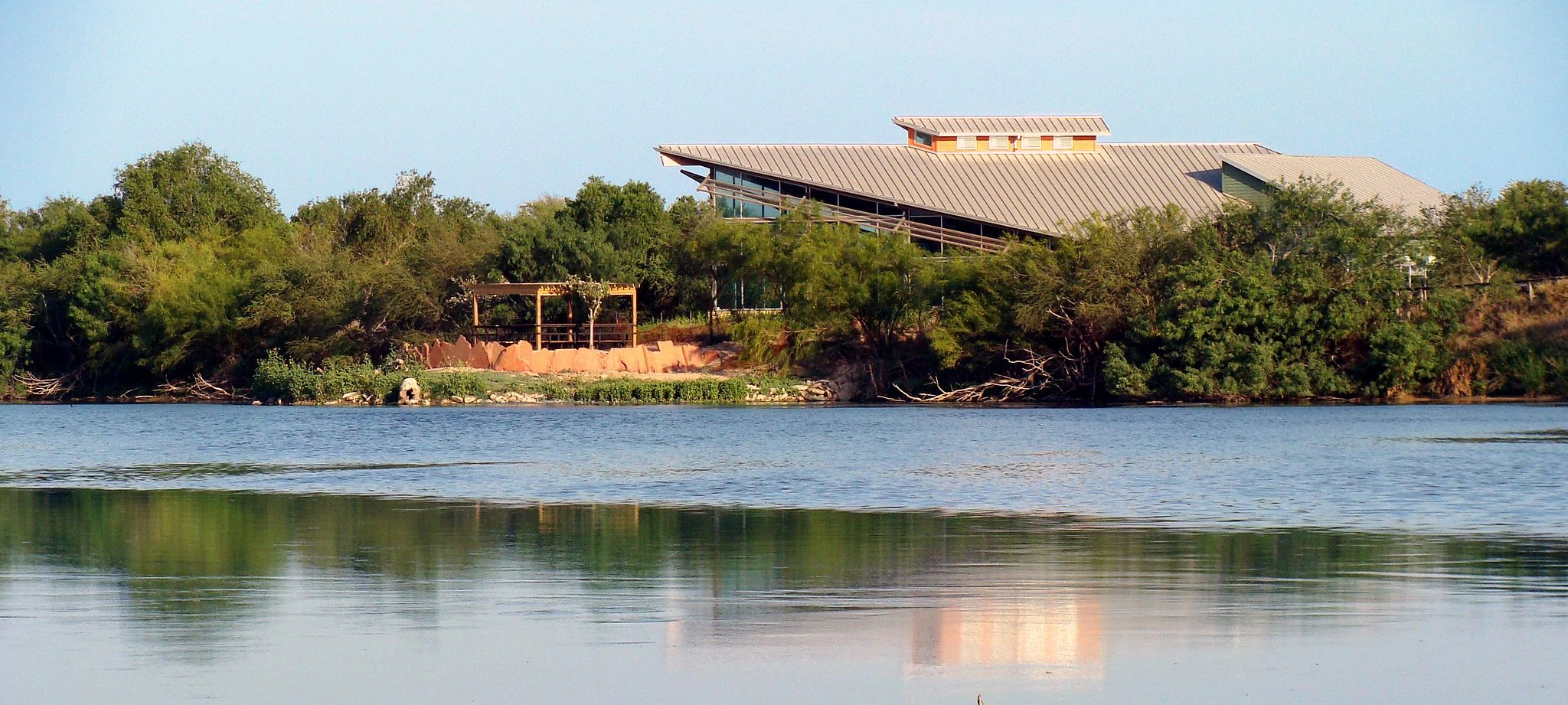 Birding center over water