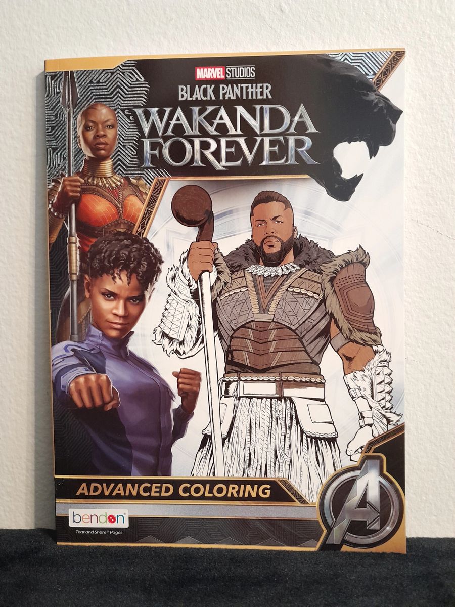 Disney Wakanda Forever Advanced Coloring book Black Panther Marvel Studios