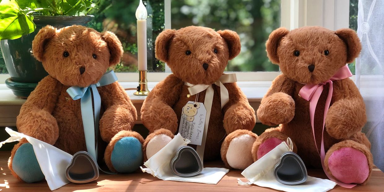 Teddy Bear Urns by Walter's Bears.