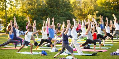 Community yoga. Jenny Von Jenny Wellness