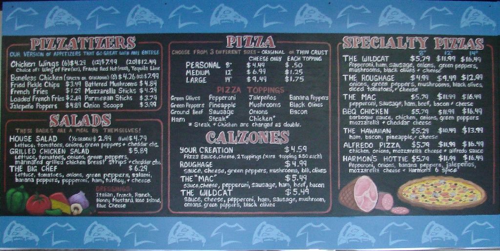 Large Long Chalkboard Custom Made Chalkboards Menu Restaurant Chalkboards