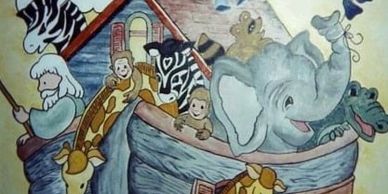 Noah's ark Nursery Door