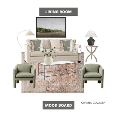 living room design board