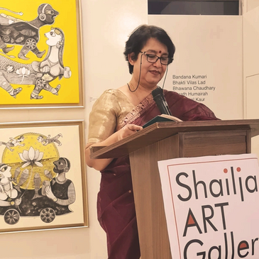 Poet Taslima Nasrin at Shailja Art Gallery in Gurgaon