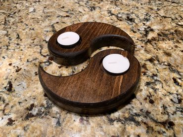 Yin & Yang candle holder