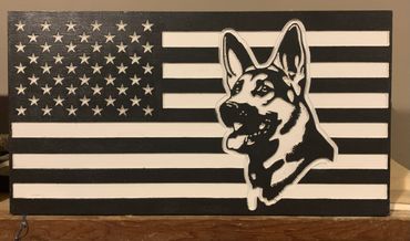 German Shepherd Flag