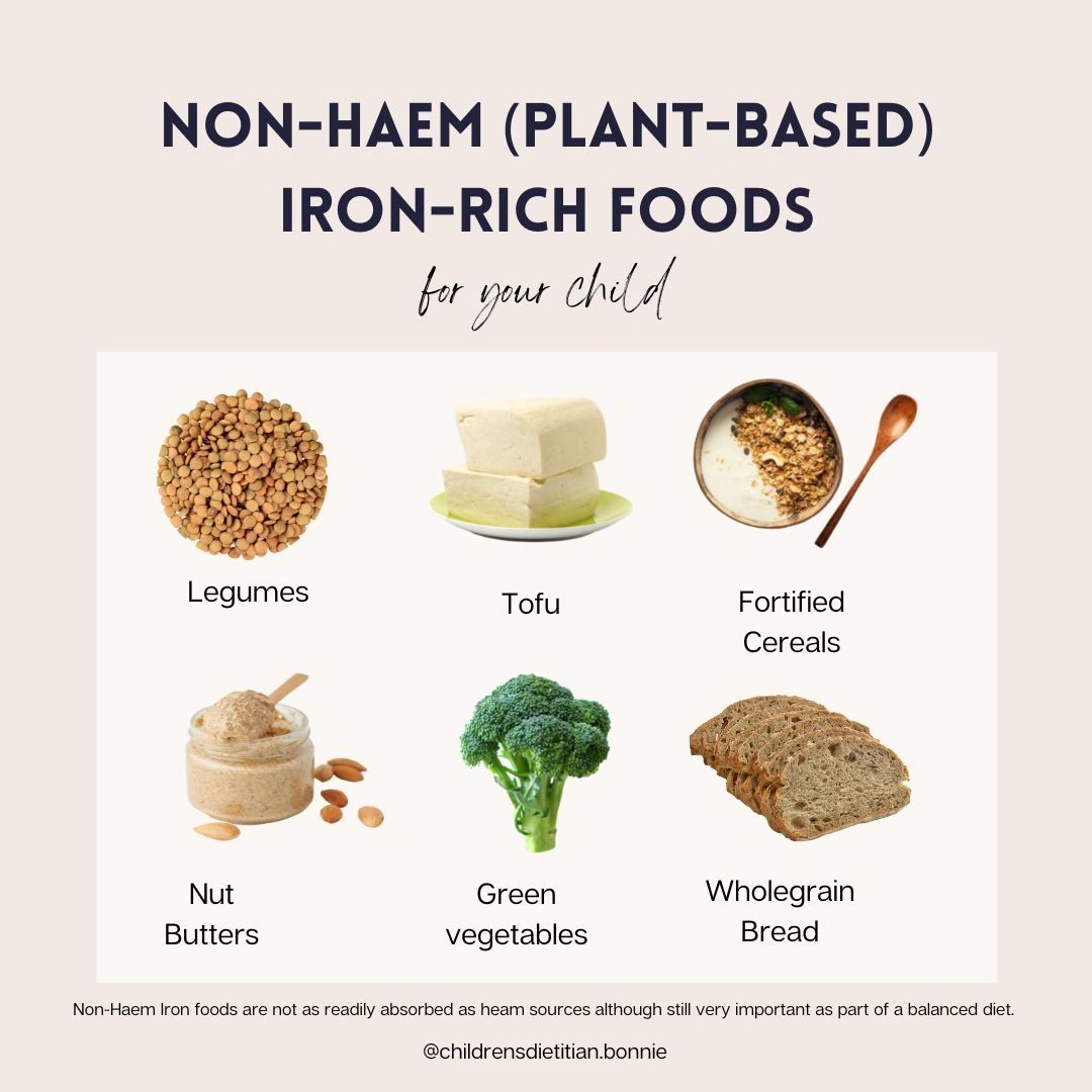 Iron-rich foods for babies and toddlers