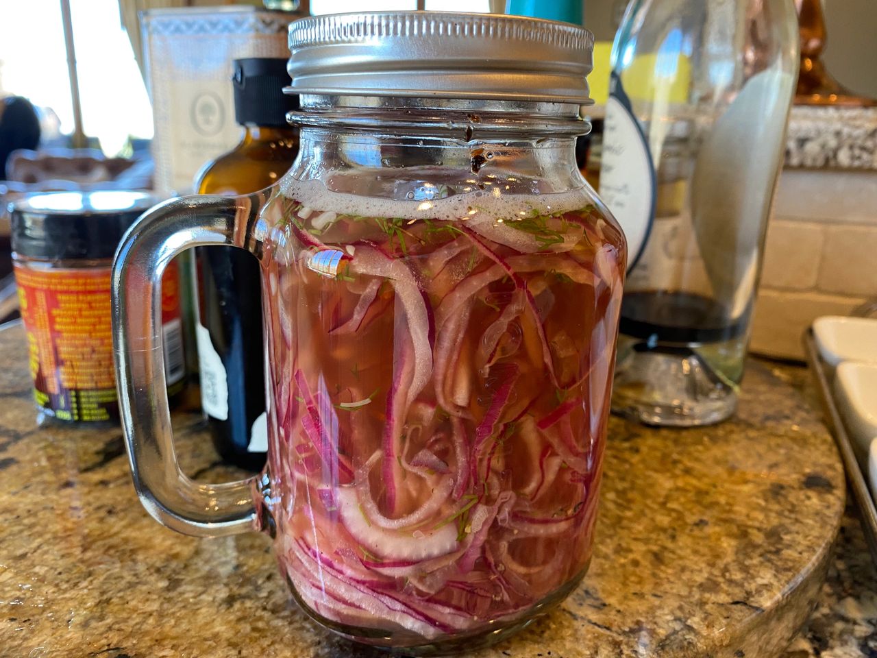 Quick Pickled Red Onions Recipe l Panning The Globe