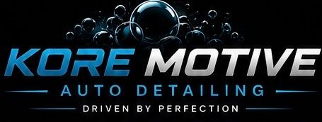 KORE MOTIVE Auto Detailing logo with a sleek, modern design.