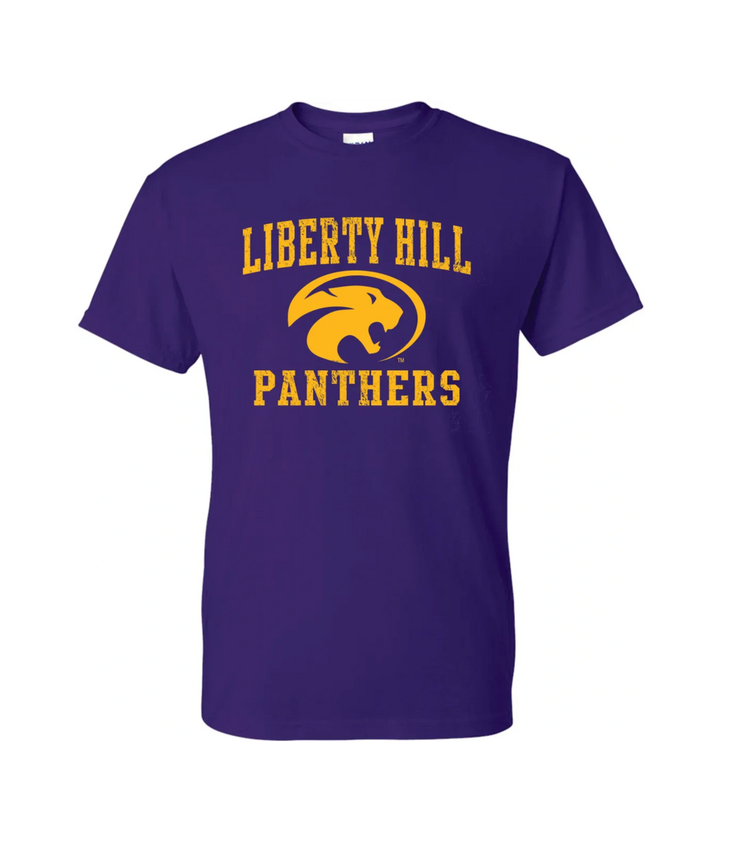 TroyanVintage Lady Panthers Softball Shirt - Vintage Liberty Hill Lady Panthers Softball Jersey - Texas - Purple and White Ringer M/L #13 Little League