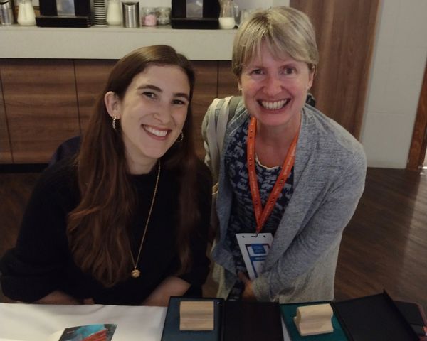 Katherine Rundell with Claire Flack