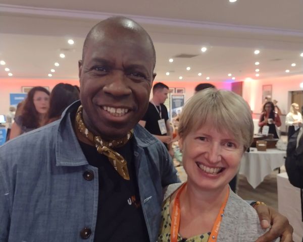 Clive Myrie and Claire Flack