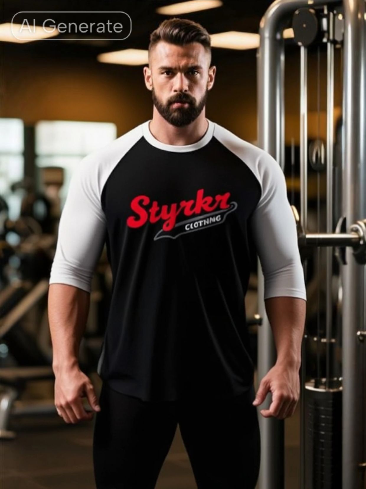Styrkr 3/4 sleeve T-shirt built by a warrior for warriors . Multiple colors and sizes available 