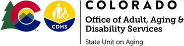 Colorado Department of Human Services State Unit on Aging Logo