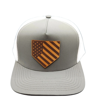 GRIT USA Home Plate Leather Patch Hat