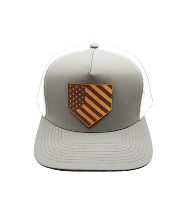 GRIT USA Home Plate Leather Patch Hat