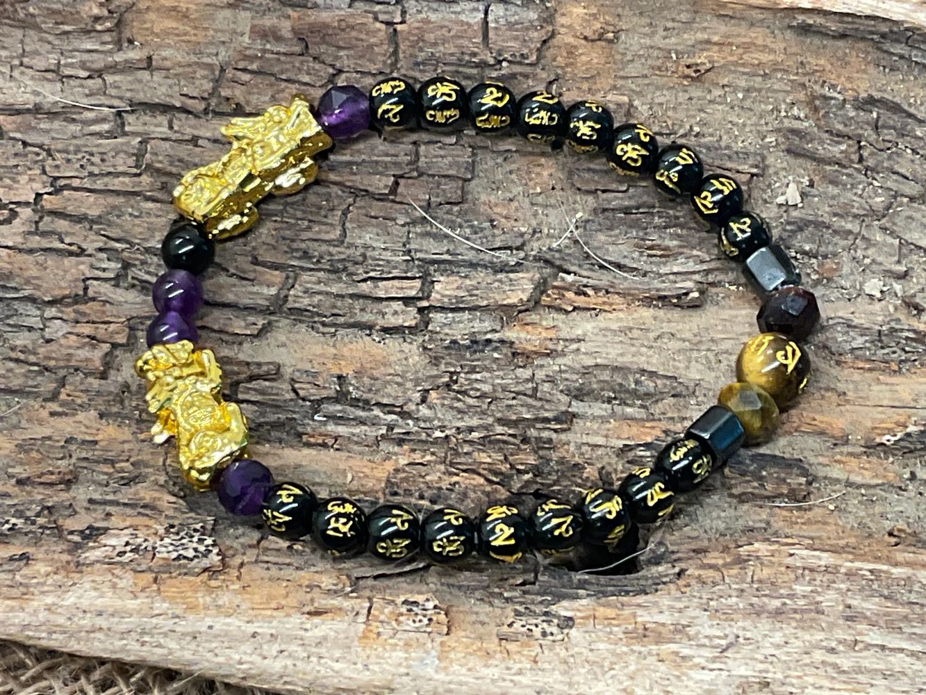 Om Mani Padme Hum  and Pixiu bracelet