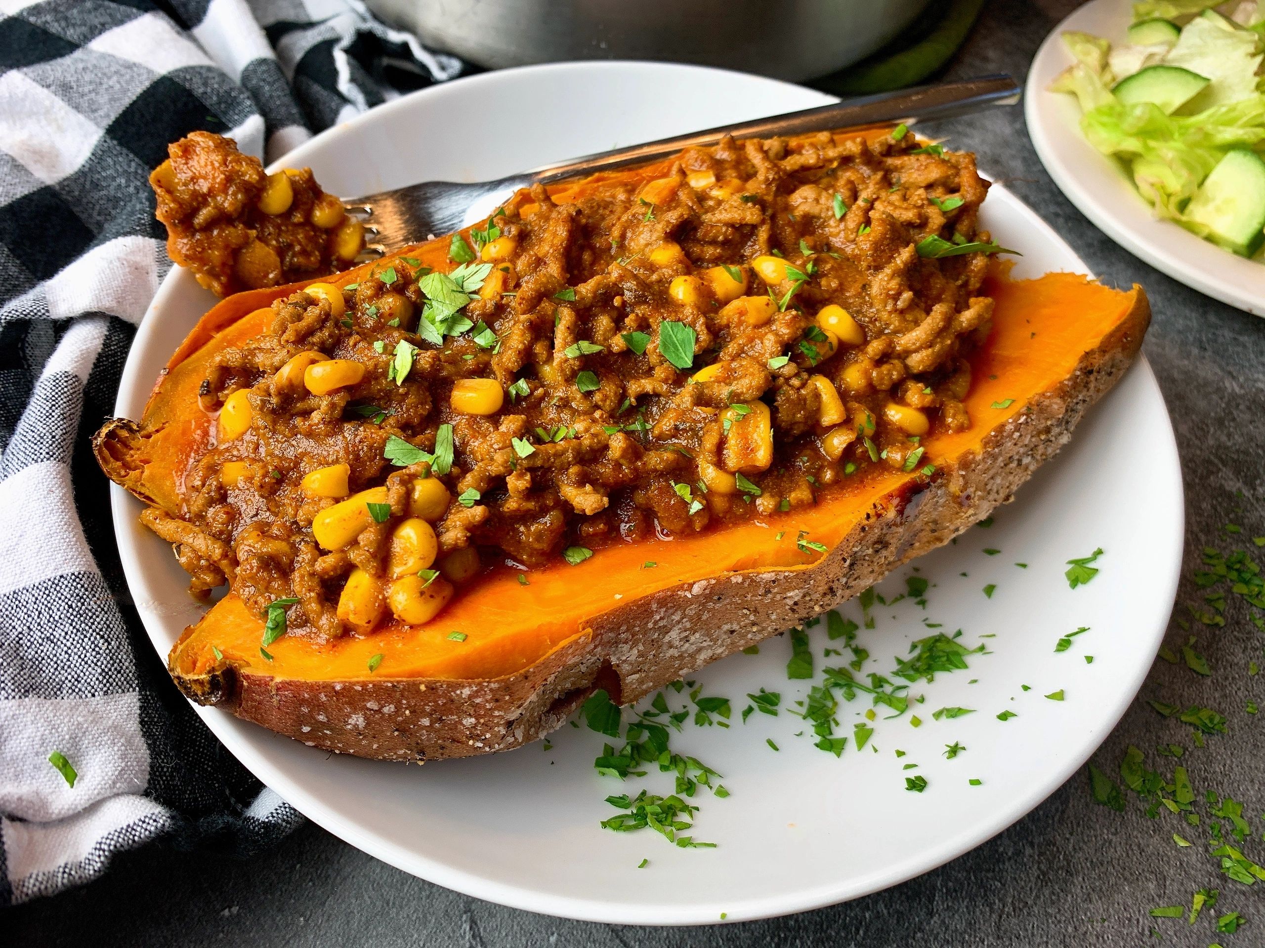 Sloppy Joes in Sweet Potato Bowls