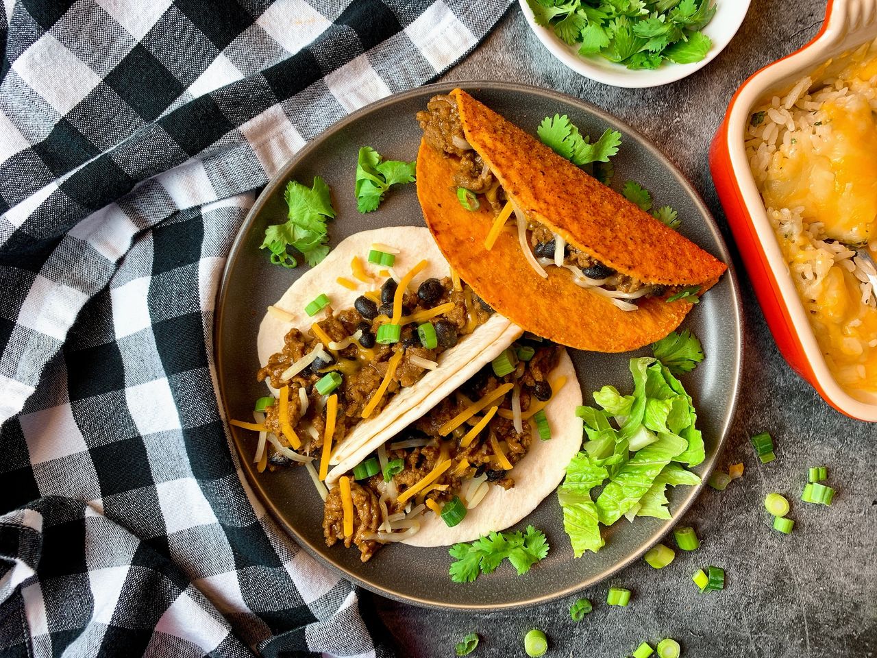 Cheesy Pork Taco Rice Recipe