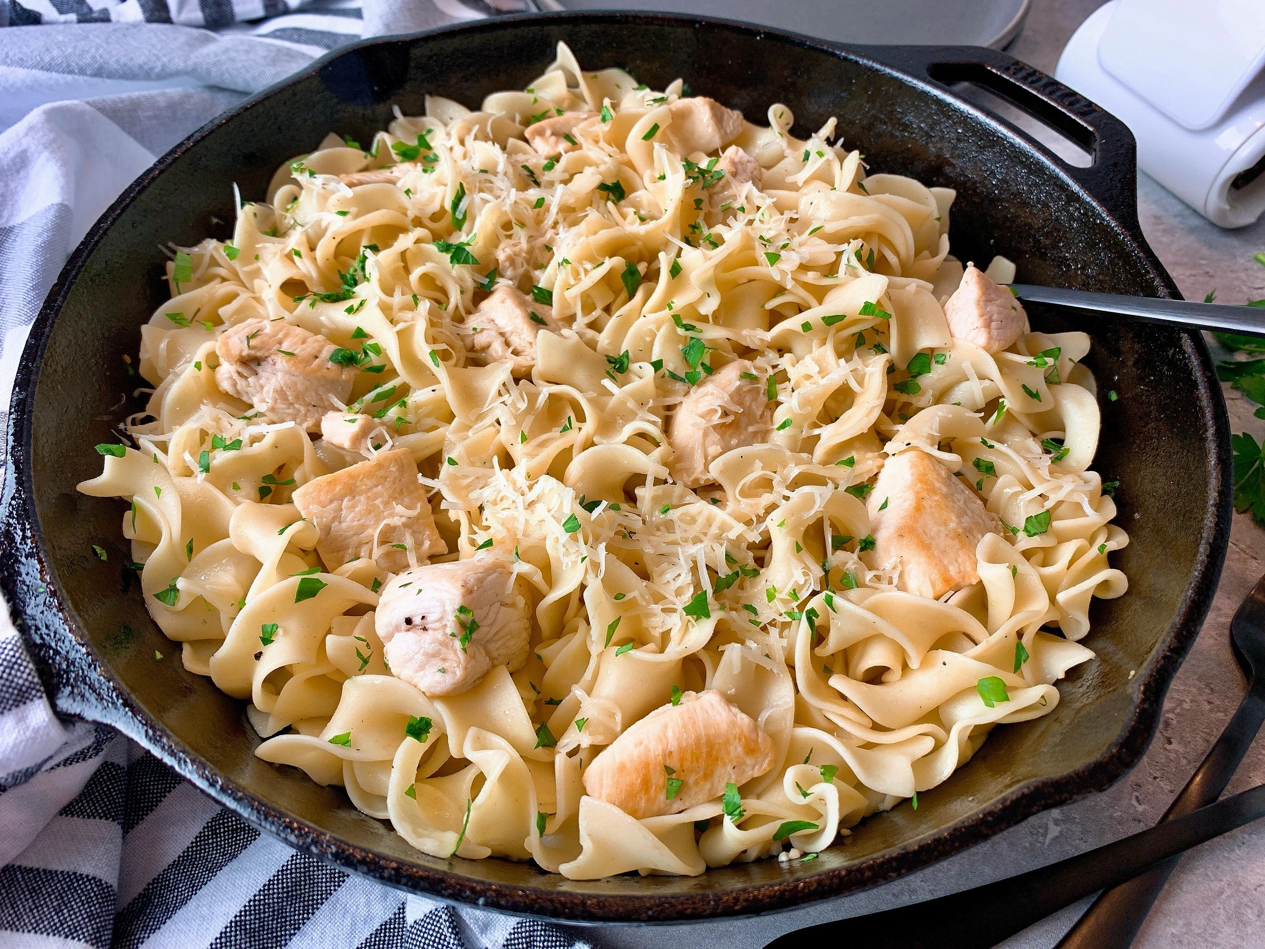 Garlic Butter Chicken and Noodles