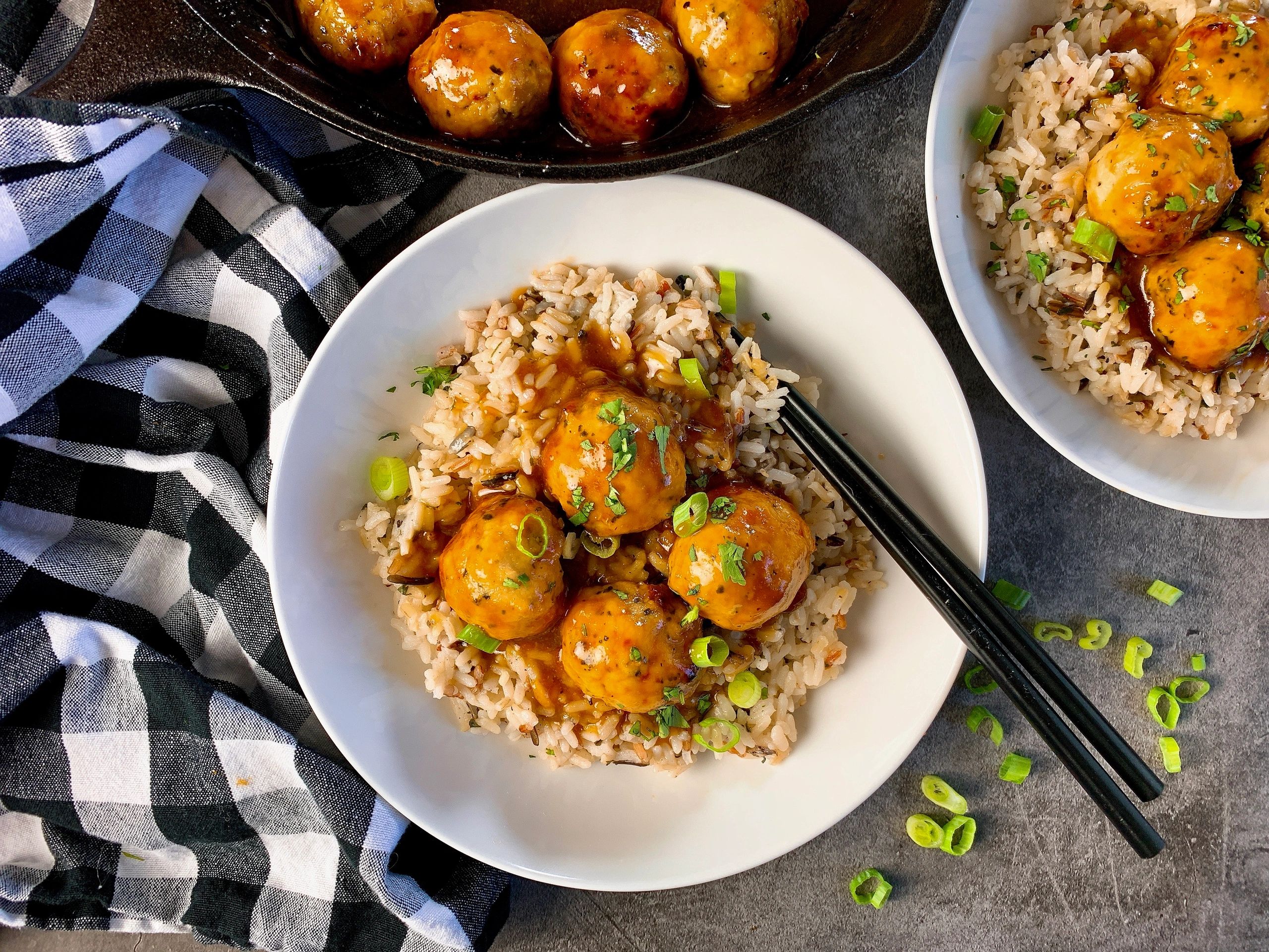 Pineapple Teriyaki Chicken Meatballs