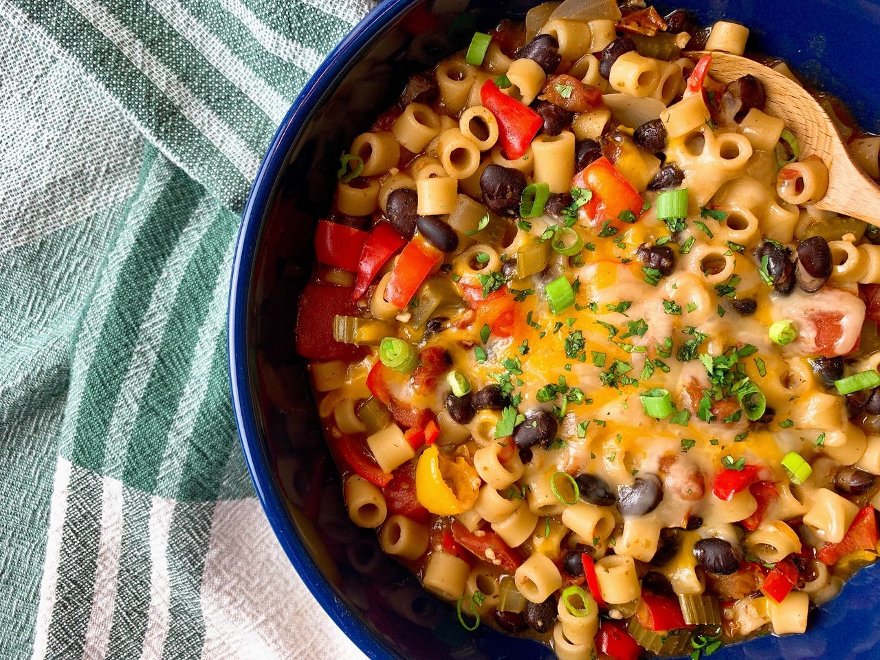 Tex Mex Pasta and Beans
