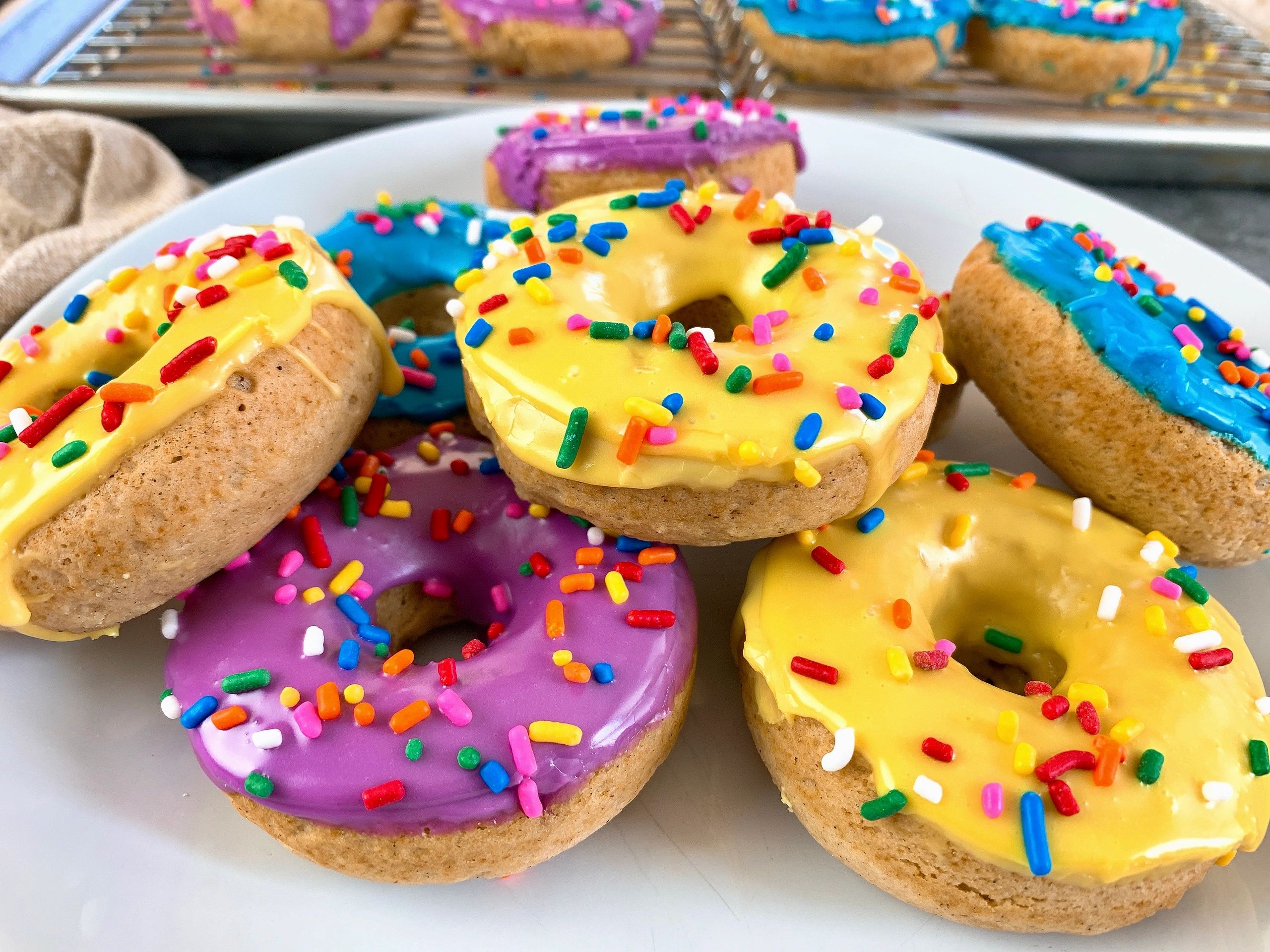Easy Vanilla Donuts with Vanilla Glaze