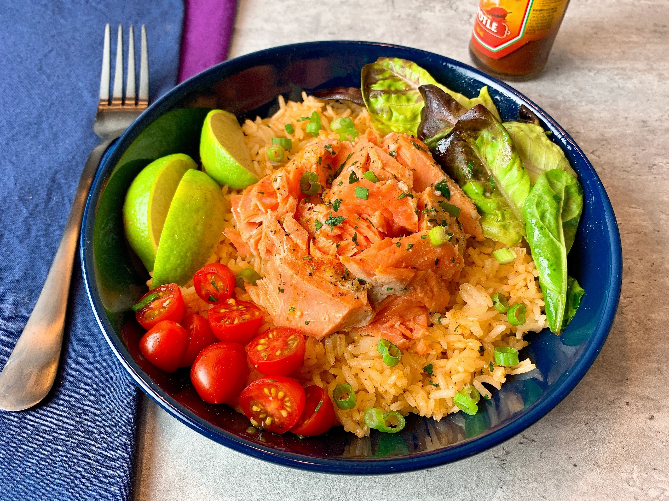Salmon Taco Bowls