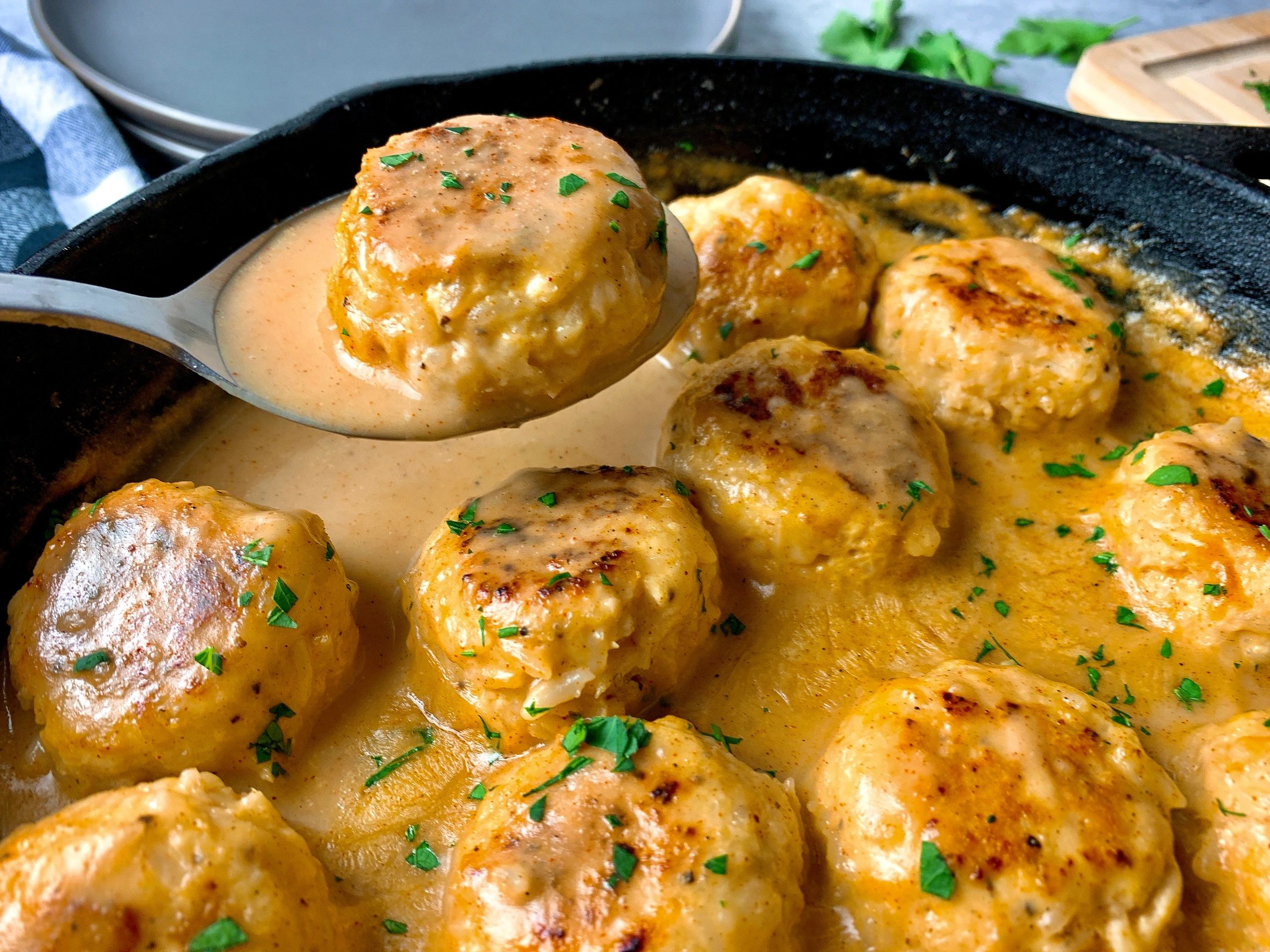 Russian Chicken Meatballs Tefteli